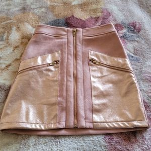 Wild Honey Metallic Contrast Skirt